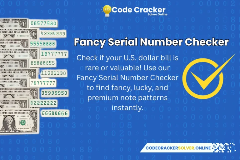 Fancy Serial Number Checker